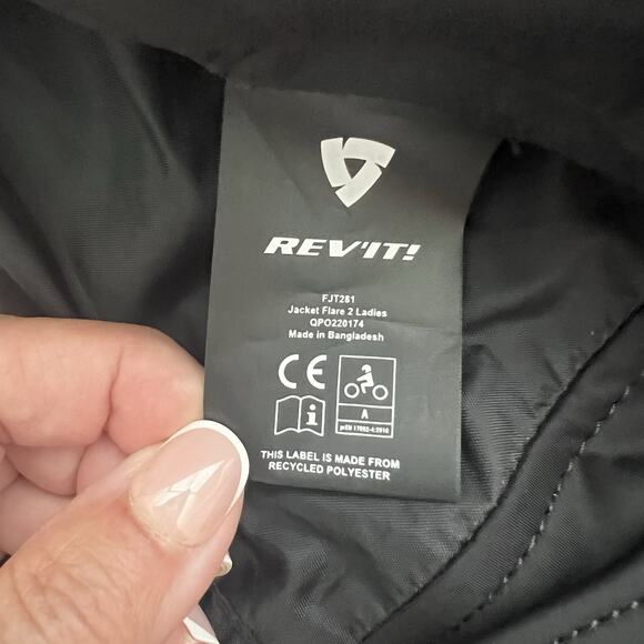 Rev'It Flare 2 Ladies Textile Motorcycle Jacket Camo/Black Gray 36 - Picture 5 of 12